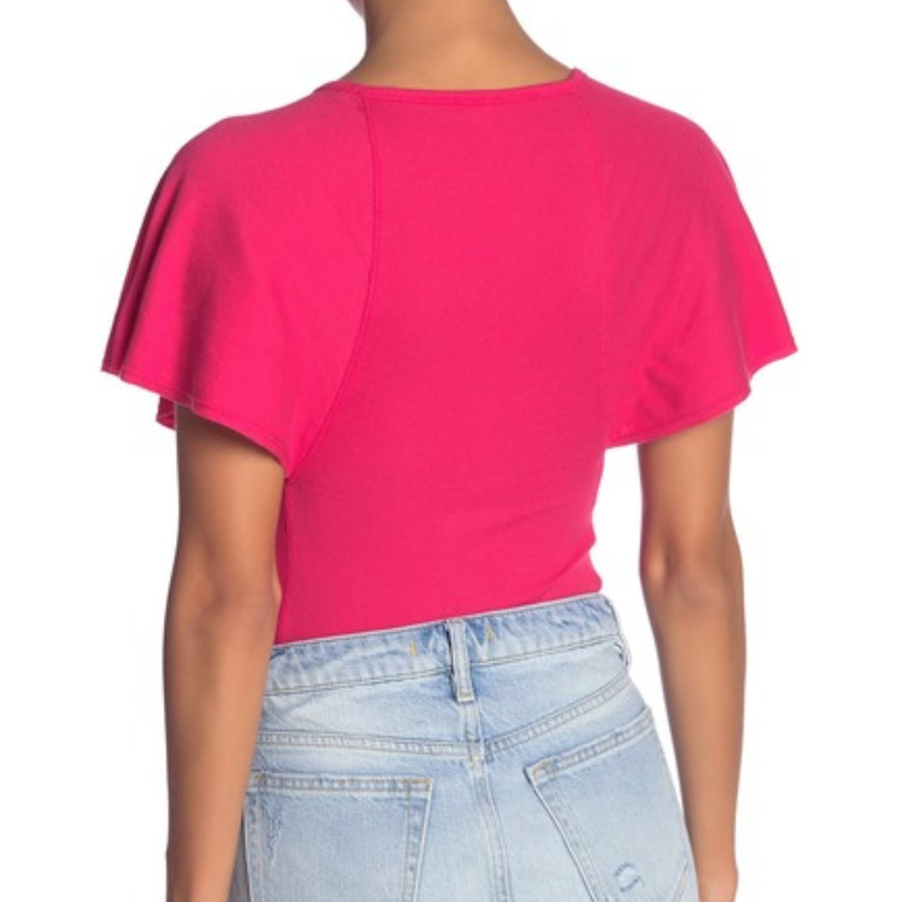 Free People Byron Bodysuit - Raspberry Heart - Picture 2 of 3